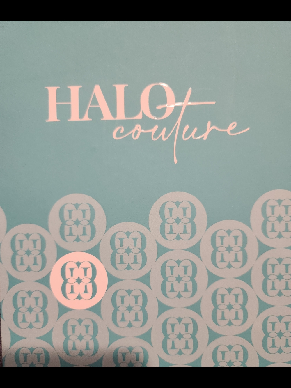 BRAND NEW Halo Couture Teal & White Box 22" LAYERED* COLOR 1